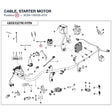 CABLE, STARTER MOTOR product image