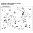 NEGATIVE CABLE, STARTER MOTOR product image
