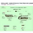 DECAL ASSY - WHEN STOCK IS 0 THIS ITEM IS NO LONGER AVAILABLE product image