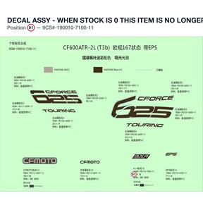 DECAL ASSY - WHEN STOCK IS 0 THIS ITEM IS NO LONGER AVAILABLE product image