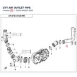 CVT AIR OUTLET PIPE product image