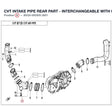 CVT INTAKE PIPE REAR PART - INTERCHANGEABLE WITH 9dqv-000305-3000 product image