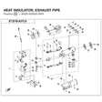 HEAT INSULATOR, EXHAUST PIPE product image
