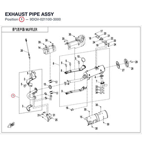 EXHAUST PIPE ASSY product image