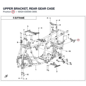 UPPER BRACKET, REAR GEAR CASE product image