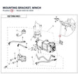 MOUNTING BRACKET, WINCH product image
