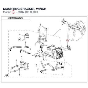 MOUNTING BRACKET, WINCH product image