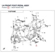 LH FRONT FOOT PEDAL ASSY product image