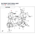 RH FRONT FOOT PEDAL ASSY product image