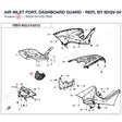 AIR INLET PORT, DASHBOARD GUARD - REPL BY 9DQV-041032-3001 product image