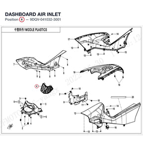 DASHBOARD AIR INLET product image