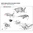 HEAT INSULATOR, RH SIDE COVER product image