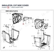 INSULATOR, CVT SIDE COVER product image