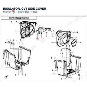 INSULATOR, CVT SIDE COVER product image