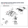 REAR FENDER (HUNTER  GREEN) product image