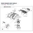 REAR FENDER HEAT SHEILD product image