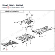 FRONT PANEL, ENGINE product image