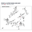 FRONT LH UPPER SWING ARM ASSY product image
