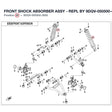 FRONT SHOCK ABSORBER ASSY - REPL BY 9DQV-050500-4000 product image