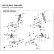 TOP BALL PIN - INTERCHANGEBLE WITH 9010-050700-1000 product image