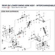 REAR RH LOWER SWING ARM ASSY product image