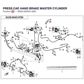 PRESS CAP, HAND BRAKE MASTER CYLINDER product image