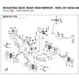 MOUNTING SEAT, REAR VIEW MIRROR - REPL BY 9DQV-080006-3201 product image
