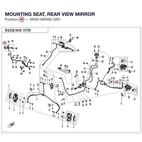 MOUNTING SEAT, REAR VIEW MIRROR product image