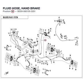 FLUID HOSE, HAND BRAKE product image