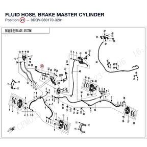 FLUID HOSE, BRAKE MASTER CYLINDER product image