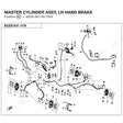 MASTER CYLINDER ASSY, LH HAND BRAKE product image