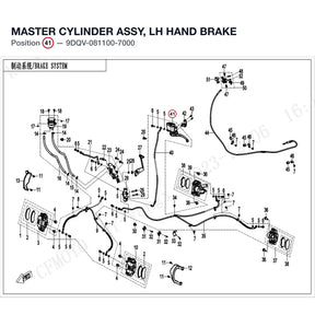 MASTER CYLINDER ASSY, LH HAND BRAKE product image