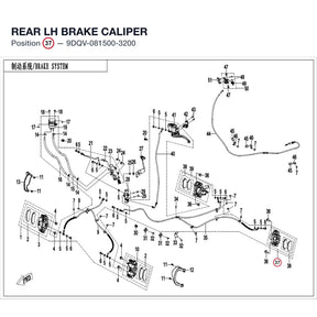 REAR LH BRAKE CALIPER product image