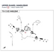 UPPER GUARD, HANDLEBAR product image