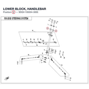 LOWER BLOCK, HANDLEBAR product image