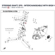 STEERING SHAFT, EPS - INTERCHANGEABLE WITH 9DQV-101200-3100 product image