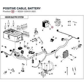 POSITIVE CABLE, BATTERY product image