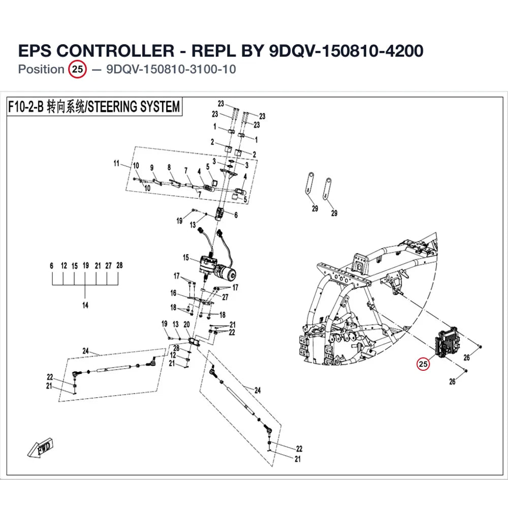 EPS CONTROLLER - REPL BY 9DQV-150810-4200 product image