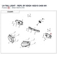 LH TAIL LIGHT - REPL BY 9DQV-160210-3400-M1 product image