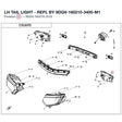 LH TAIL LIGHT - REPL BY 9DQV-160210-3400-M1 product image
