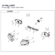 LH TAIL LIGHT product image