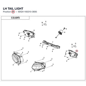 LH TAIL LIGHT product image