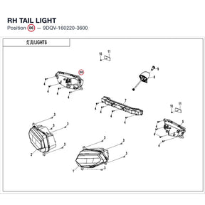 RH TAIL LIGHT product image