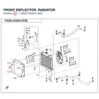 FRONT DEFLECTOR, RADIATOR product image