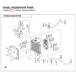 HOSE, RESERVOIR TANK product image