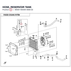 HOSE, RESERVOIR TANK product image