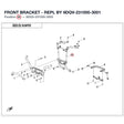 FRONT BRACKET - REPL BY 9DQV-231000-3001 product image