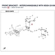 FRONT BRACKET - INTERCHANGEABLE WITH 9DQV-231000-3000 product image