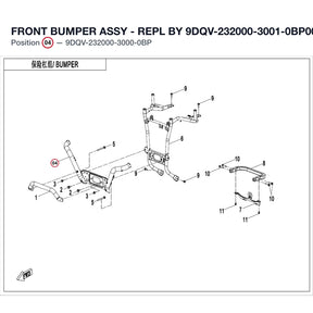 FRONT BUMPER ASSY - REPL BY 9DQV-232000-3001-0BP00 product image