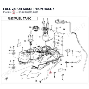 FUEL VAPOR ADSORPTION HOSE 1 product image